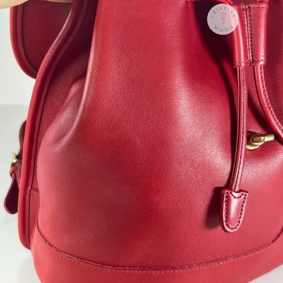 NEW Vintage Coach Large Daypack Backpack 9791 Red USA 1999 main image 4